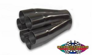 Stainless Headers - 1 5/8" Primary 6 into 1 Performance Merge Collector- Mild Steel-16ga Mild Steel