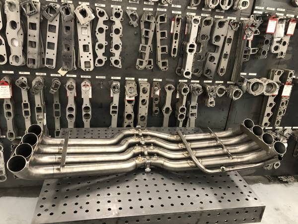 Stainless Headers MFG- 187 Customs Murder NOVA Titanium headers