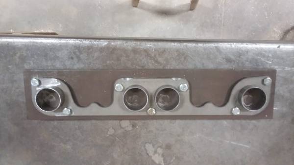 SPread Port Stahl Pattern Small Block Header Flanges