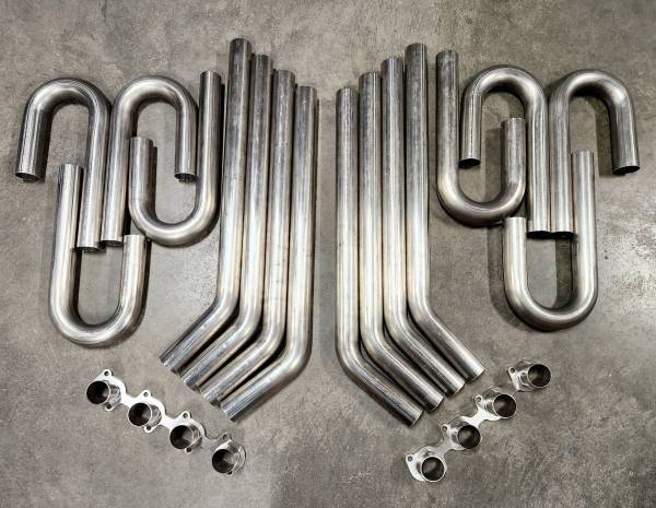 Long Tube Stainless Zoomie Header Kit