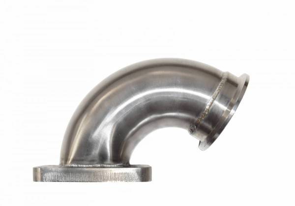 Stainless Headers - T3 Turbo Flange 120 Degree Stainless Turbo Elbow