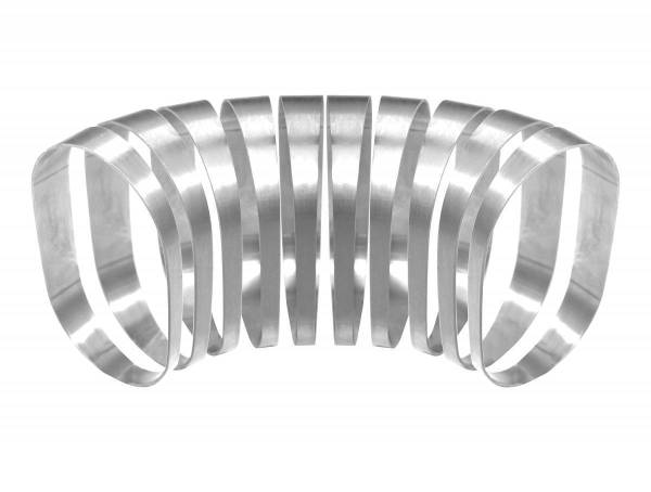 Stainless Headers - 4" Oval Aluminum 90 Degree Pie Cut Kit- Vertical