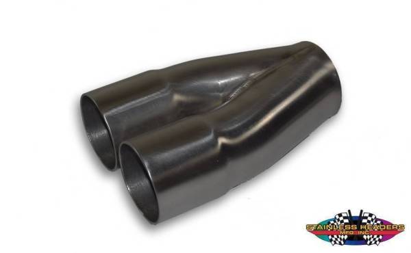 Stainless Headers - 1 1/2" Primary 2 into 1 Performance Merge Collector-16ga Mild Steel