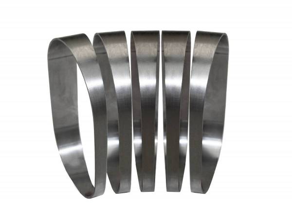 Stainless Headers - 4" Vertical Oval 90 Degree Pie Cut Kit