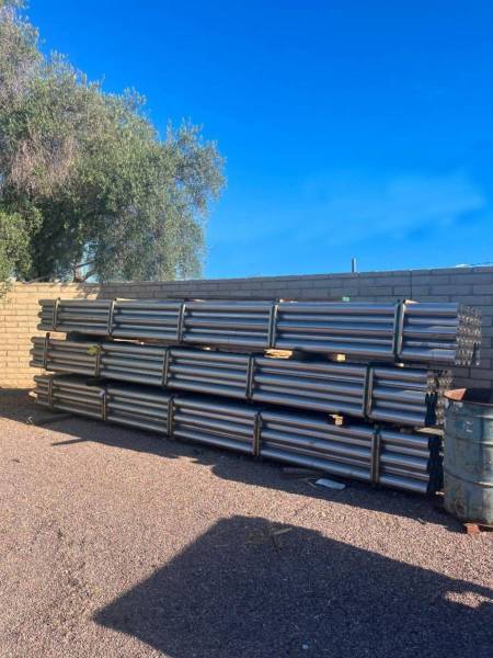 Stainless Headers - 4" OD 16ga 409 Stainless Steel Tubing--SURPLUS, 3ft Minimum Length