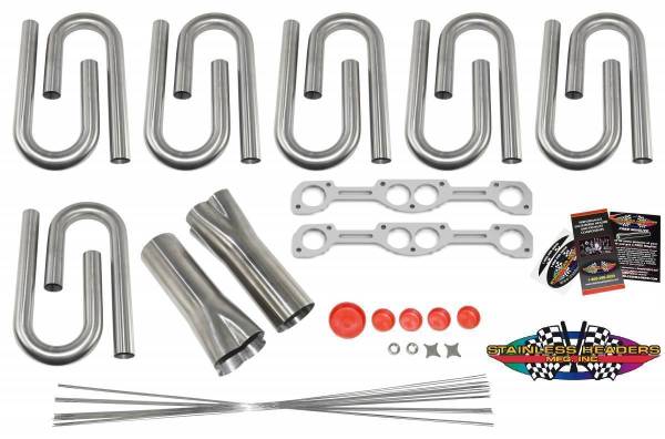 Stainless Headers - Small Block Chevy Dart/Reher-Morrison 15 Degree Custom Header Build Kit