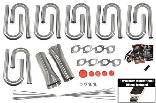 Stainless Headers - Small Block Chevy Splayed Valve Custom Header Build Kit