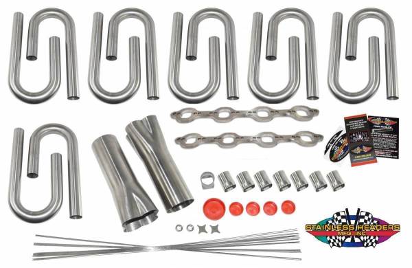 Stainless Headers - Small Block Ford Z304 & AFR205 Dual Bolt Pattern Custom Header Build Kit