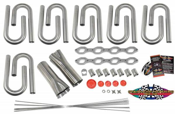 Stainless Headers - SBF-351W for Dart 3" Heads Custom Header Build Kit