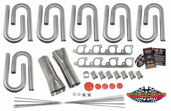 Stainless Headers - Small Block Ford- Cleveland 2v Large Oval Port Custom Header Build Kit