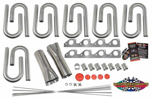 Stainless Headers - Small Block Ford 351C 2v Small Oval Port Custom Header Build Kit