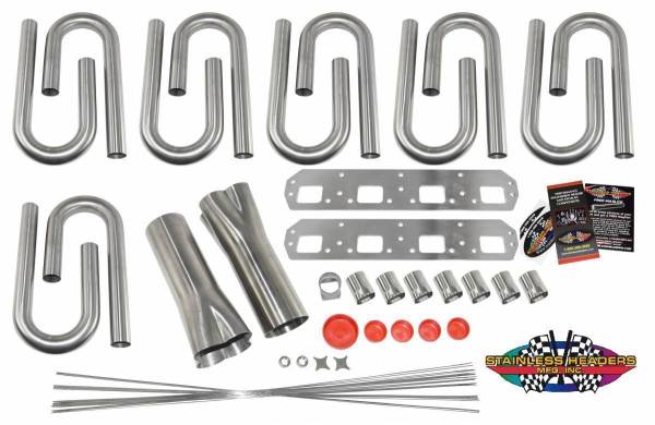 Stainless Headers - Mopar 426 Hemi D4 Raised Square Port Custom Header Build Kit