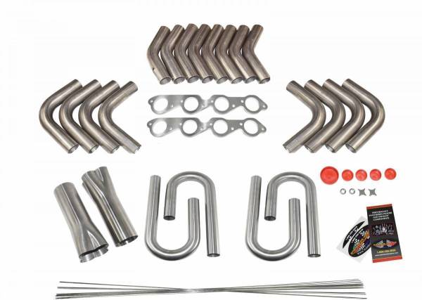 Stainless Headers - Big Block Chevy Round Port Custom Fender Exit Header Build Kit