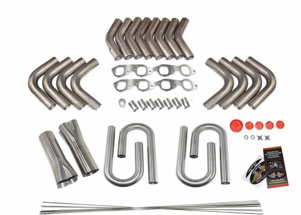 Stainless Headers - Big Block Chevy Square Port Custom Fender Exit Header Build Kit