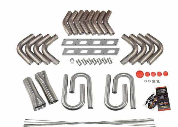 Stainless Headers - Fontana/MBR 526 Hemi Head Custom Fender Exit Header Build Kit