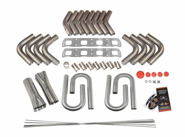 Stainless Headers - Mopar Gen II 426 Hemi- Raised Port Custom Fender Exit Header Build Kit