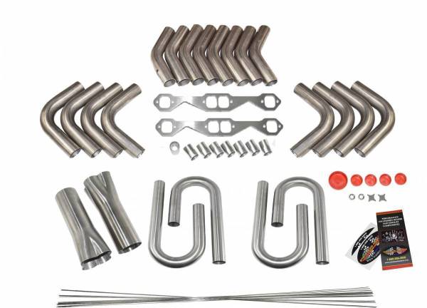 Stainless Headers - Small Block Chevy Custom Fender Exit Header Build Kit