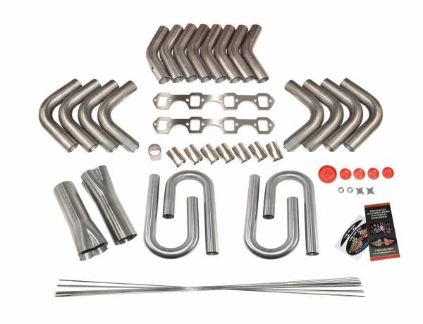 Stainless Headers - Small Block Ford 302/351W Custom Fender Exit Header Build Kit