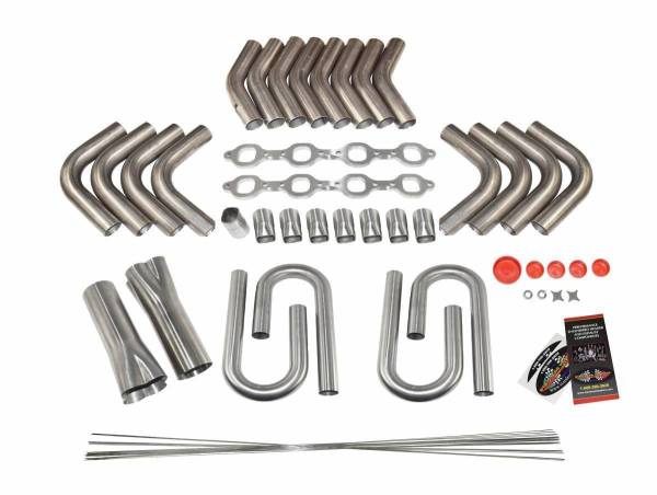 Stainless Headers - Small Block Ford Z304 & AFR 205/225 Custom Fender Exit Header Build Kit