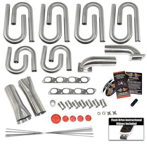 Stainless Headers - Aston Martin V-8 Vantage Custom Turbo Header Build Kit