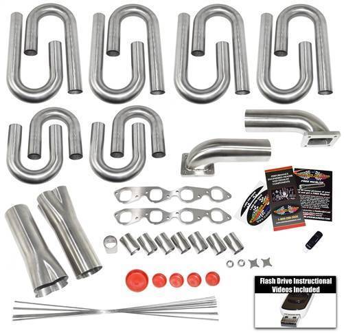 Stainless Headers - Big Block Chevrolet Square Port Custom Turbo Header Build Kit