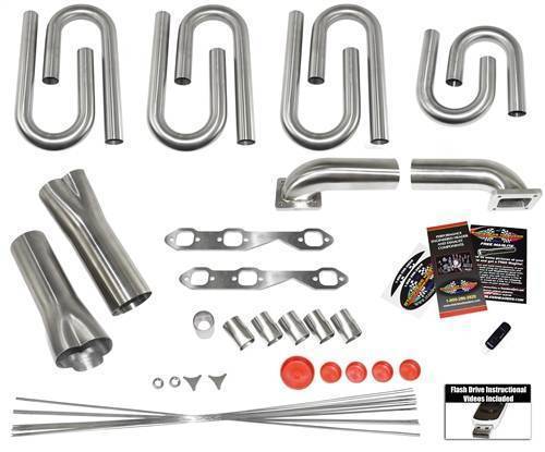 Stainless Headers - Chevrolet 4.3L Vortec Custom Turbo Header Build Kit