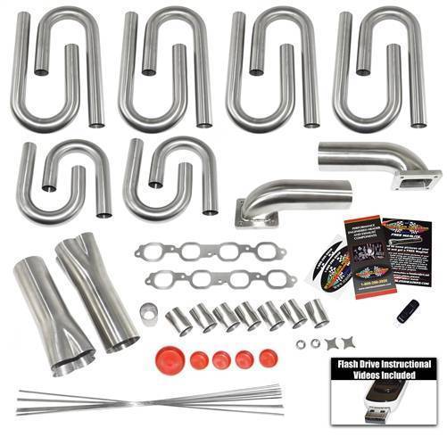 Stainless Headers - Chevrolet 6.2L LT1 Custom Turbo Header Build Kit