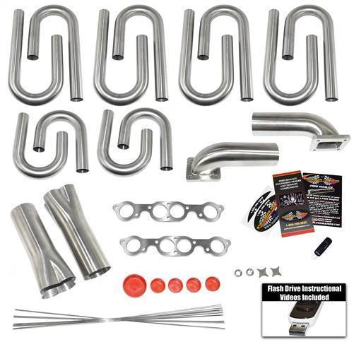 Stainless Headers - Chevrolet SB2 Custom Turbo Header Build Kit