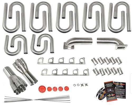 Stainless Headers - Dodge Viper 1st & 2nd Gen (SR1 & SR2) SRT-10 Custom Turbo Header Build Kit