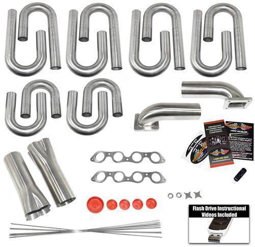 Stainless Headers - Ford 427 SOHC "Cammer" Custom Turbo Header Build Kit