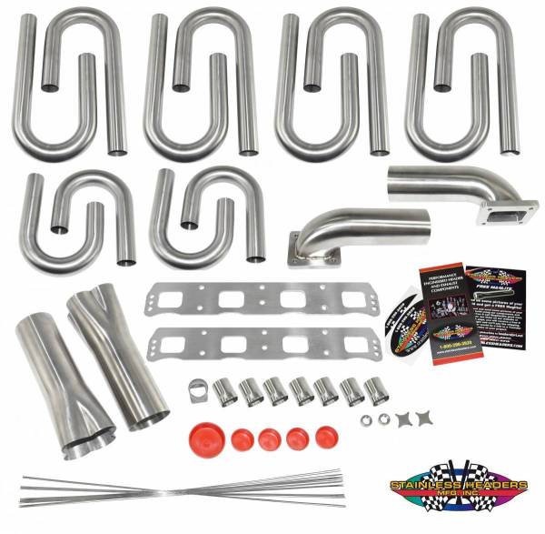 Stainless Headers - Mopar FHO Stage V 426 Hemi Custom Turbo Header Build Kit