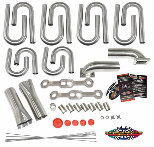 Stainless Headers - Small Block Chevy 18-Degree Custom Turbo Header Build Kit