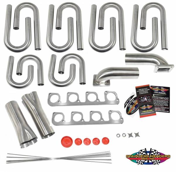 Stainless Headers - Small Block Ford D3/D302/C302 Custom Turbo Header Build Kit