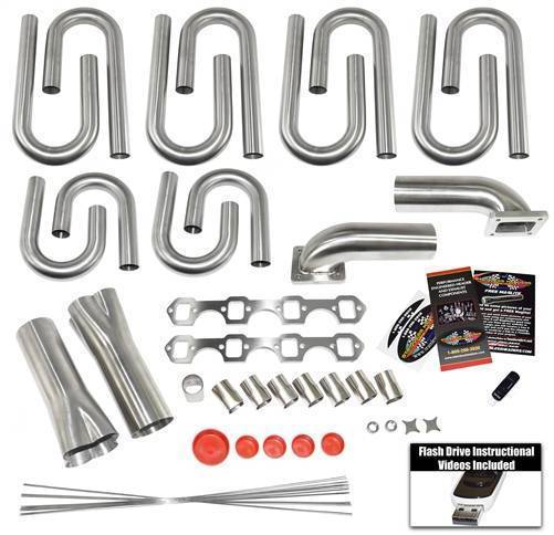 Stainless Headers - Small Block Ford- Windsor Custom Turbo Header Build Kit