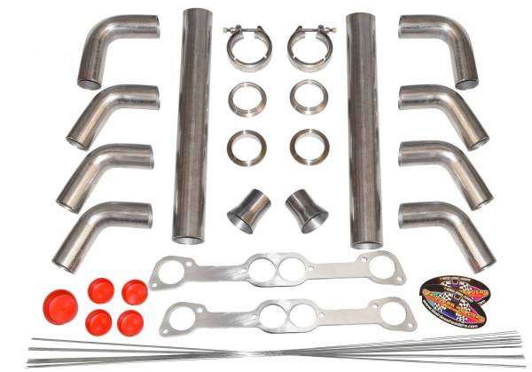 Stainless Headers - Pontiac 400/455 RA IV Round Port Turbo Manifold Build Kit