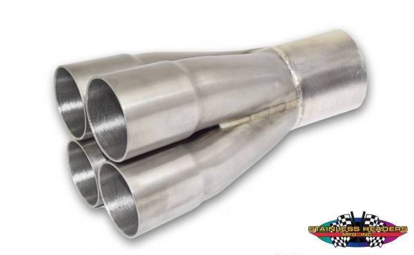 Stainless Headers - 2 1/4" Primary 4 into 1 Performance Merge Collector-16ga 304ss