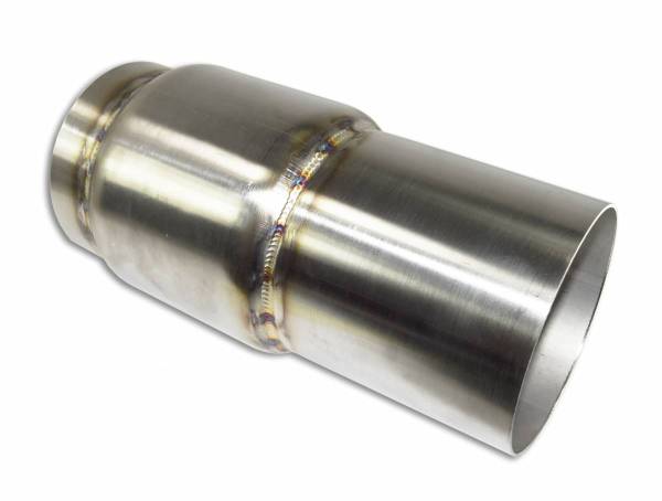 Stainless Headers - 3 1/2" Diameter x 4" Long body Race Muffler