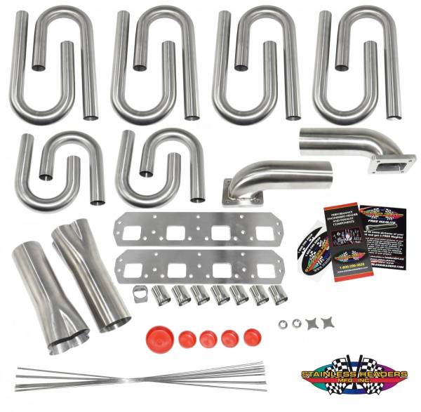 Mopar 426 Hemi D4 Raised Square Port Custom Turbo Header Build Kit