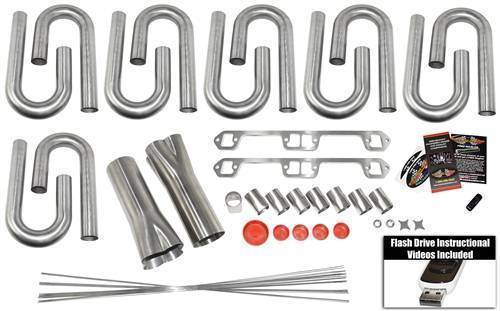 AMC 360/390/401 V8 Custom Header Build Kit