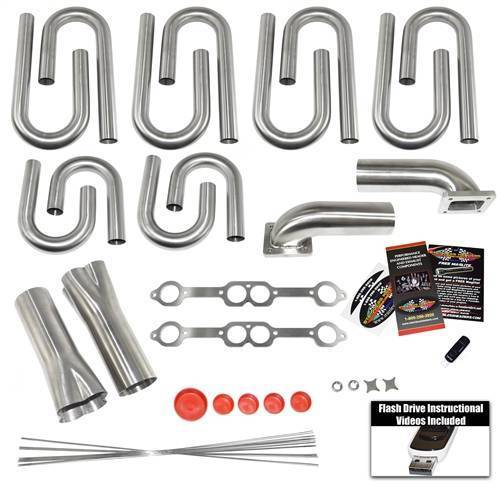 Stainless Headers - Buick 455 GSX Stage I, II, III Custom Turbo Header Build Kit