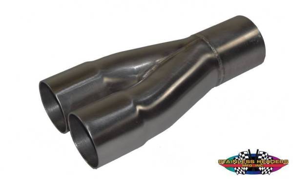 Stainless Headers - 1 3/4" Primary 2 into 1 Performance Merge Collector-16ga Mild Steel