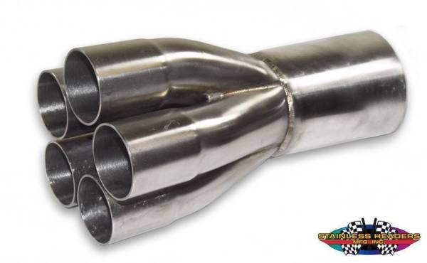 Stainless Headers - 1 1/2" Primary 5 into 1 Performance Merge Collector-16ga 304ss