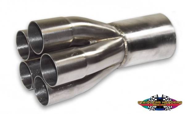 Stainless Headers - 1 1/2" Primary 5 into 1 Performance Merge Collector-16ga 321ss