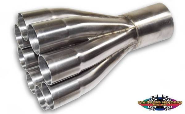 Stainless Headers - 1 1/2" Primary 8 into 1 Performance Merge Collector-16ga 304ss