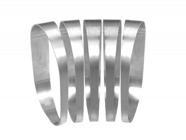 Stainless Headers - 3" Oval Aluminum 45 Degree Pie Cut Kit- Vertical