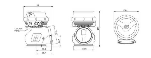 Turbosmart - Turbosmart GenV WG50 ProGate 50mm Wastegate