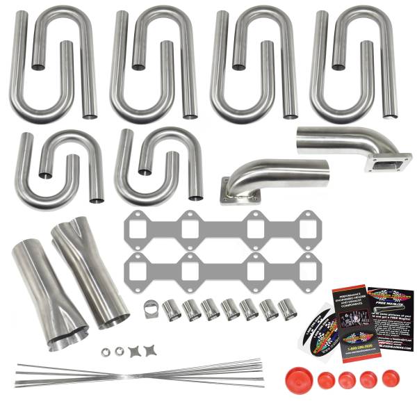 Ford 427/428 FE Low Riser Custom Turbo Header Build Kit