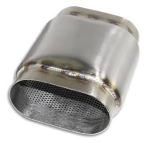 3 1/2" Stainless Steel Oval Bullet Muffler