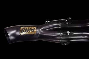 Satin Black Ceramic Coated Dragster Header Collector