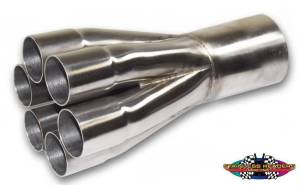 Stainless Headers - 1 1/2" Primary 6 into 1 Performance Merge Collector-16ga 304ss - Image 3